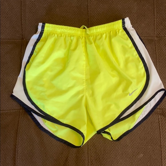Neon Yellow Nike Shorts - Picture 1 of 2